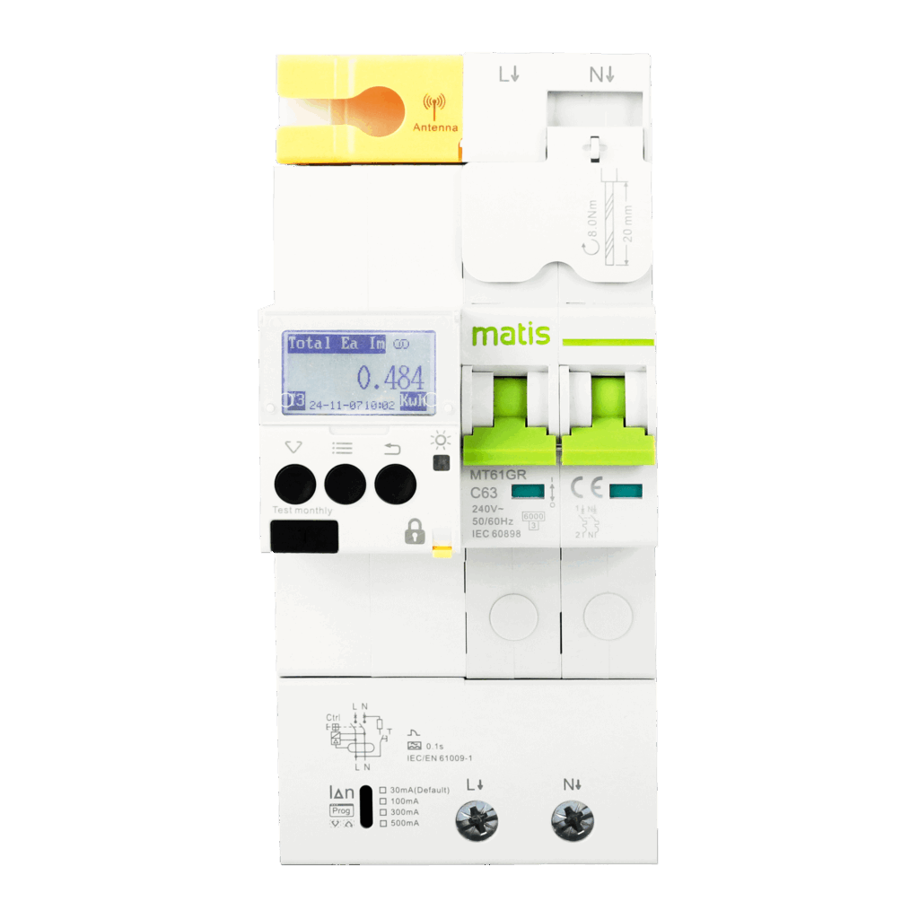 Multi-functional Smart Metering RCBO MT61GR